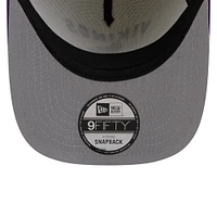 Men's New Era  Cream/Purple Minnesota Vikings 2025 NFL Draft A-Frame 9FIFTY Snapback Hat
