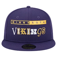 Men's New Era Purple Minnesota Vikings Ransom 59FIFTY Fitted Hat