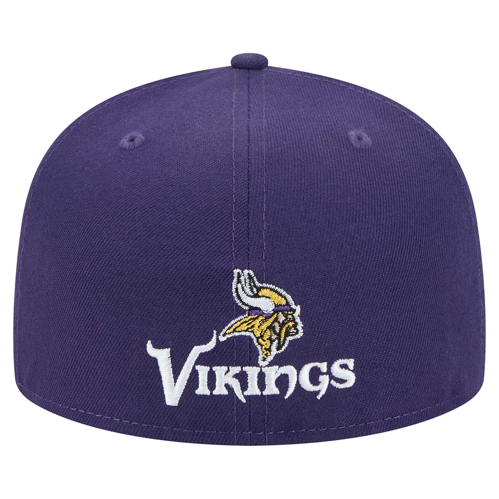 Men's New Era Purple Minnesota Vikings Ransom 59FIFTY Fitted Hat
