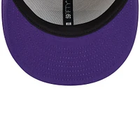 Men's New Era Stone/Purple Minnesota Vikings 2024 Sideline Historic 59FIFTY Fitted Hat