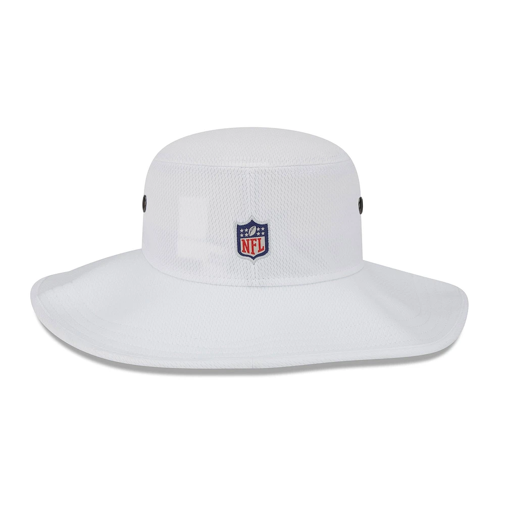 Men's New Era White Minnesota Vikings 2023 NFL Training Camp Panama Bucket Hat