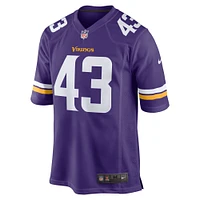 Men's Nike Andrew Van Ginkel  Purple Minnesota Vikings Team Game Jersey