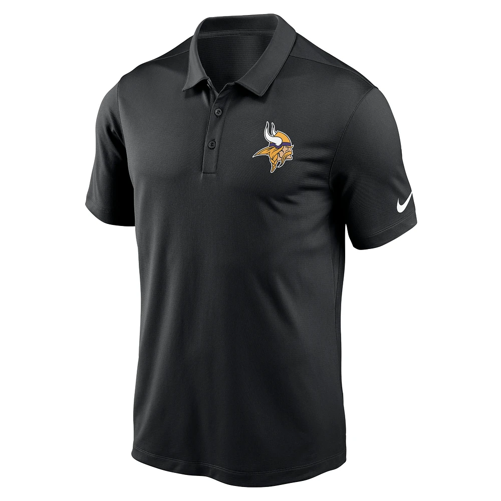 Men's Nike Black Minnesota Vikings Franchise Logo Performance Polo