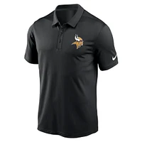 Men's Nike Black Minnesota Vikings Franchise Logo Performance Polo