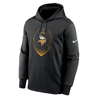 Men's Nike Black Minnesota Vikings Icon Performance Pullover Hoodie