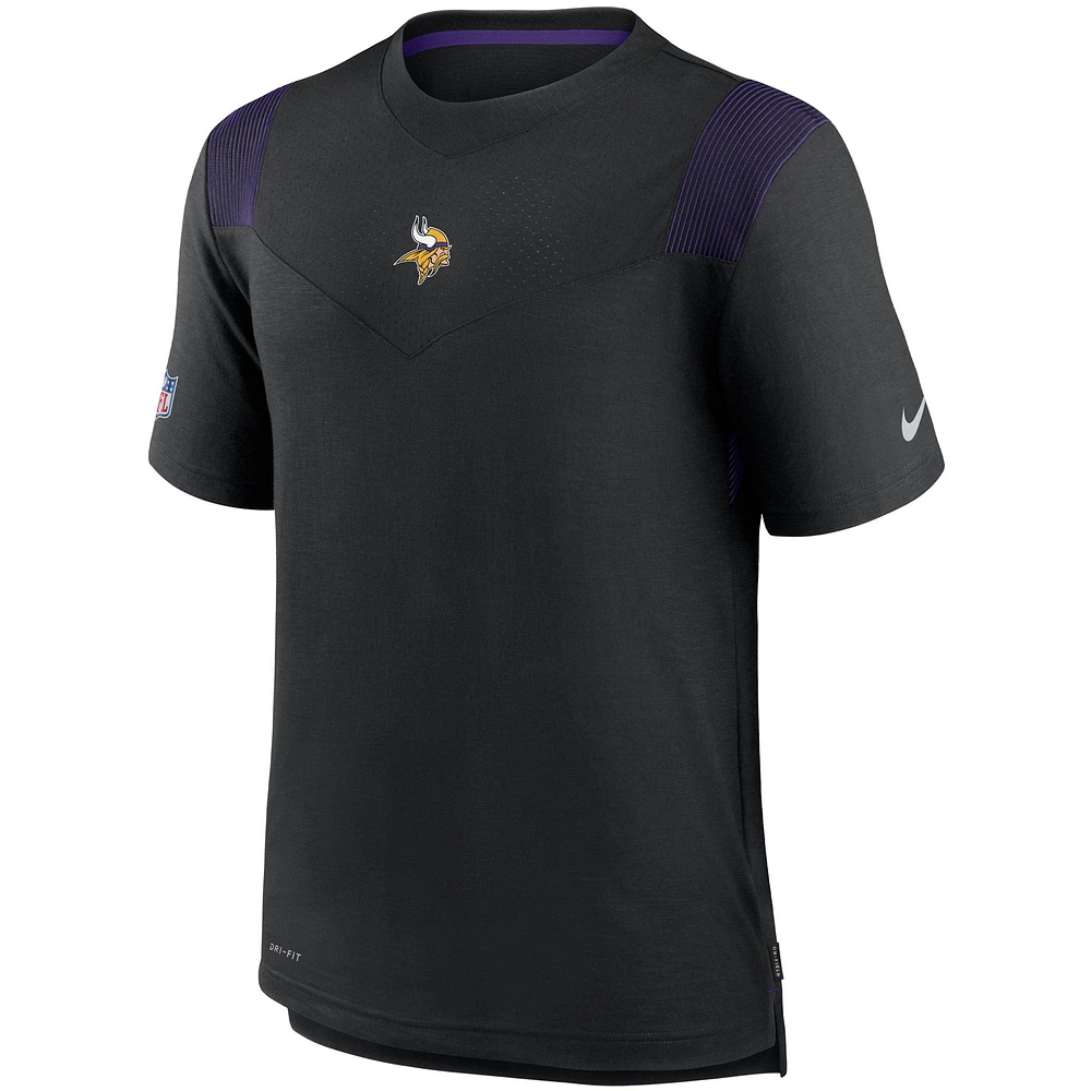Men's Nike Black Minnesota Vikings Sideline Player UV Performance T-Shirt