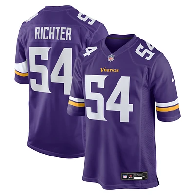 Maillot Nike Bo Richter violet pour homme des Vikings du Minnesota
