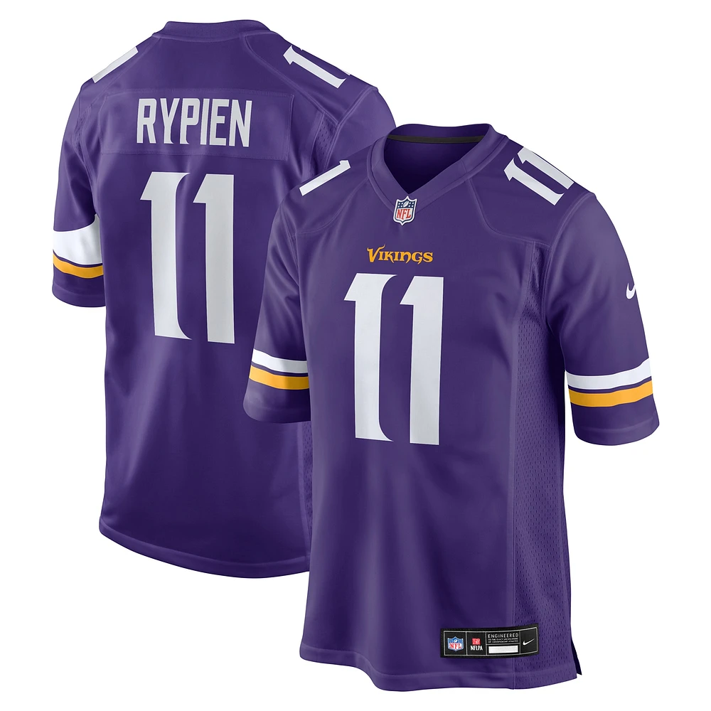 Men's Nike Brett Rypien Purple Minnesota Vikings Team Game Jersey