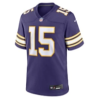 Men's Nike Dallas Turner Purple Minnesota Vikings Alternate Game Jersey