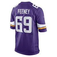 Men's Nike Dan Feeney  Purple Minnesota Vikings Team Game Jersey