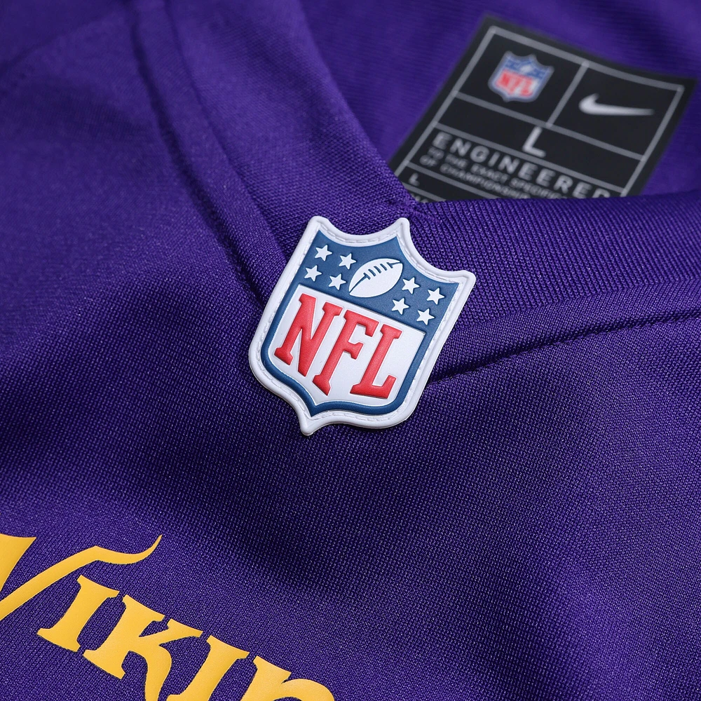 Men's Nike Fran Tarkenton Purple Minnesota Vikings Game Retired Player Jersey