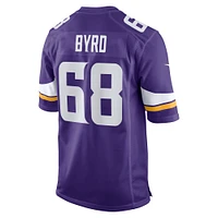 Men's Nike Henry Byrd  Purple Minnesota Vikings Team Game Jersey