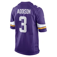 Men's Nike Jordan Addison Purple Minnesota Vikings  Game Jersey