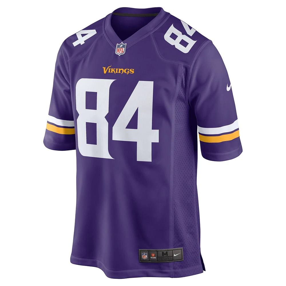 Men's Nike Josh Oliver Purple Minnesota Vikings Game Player Jersey