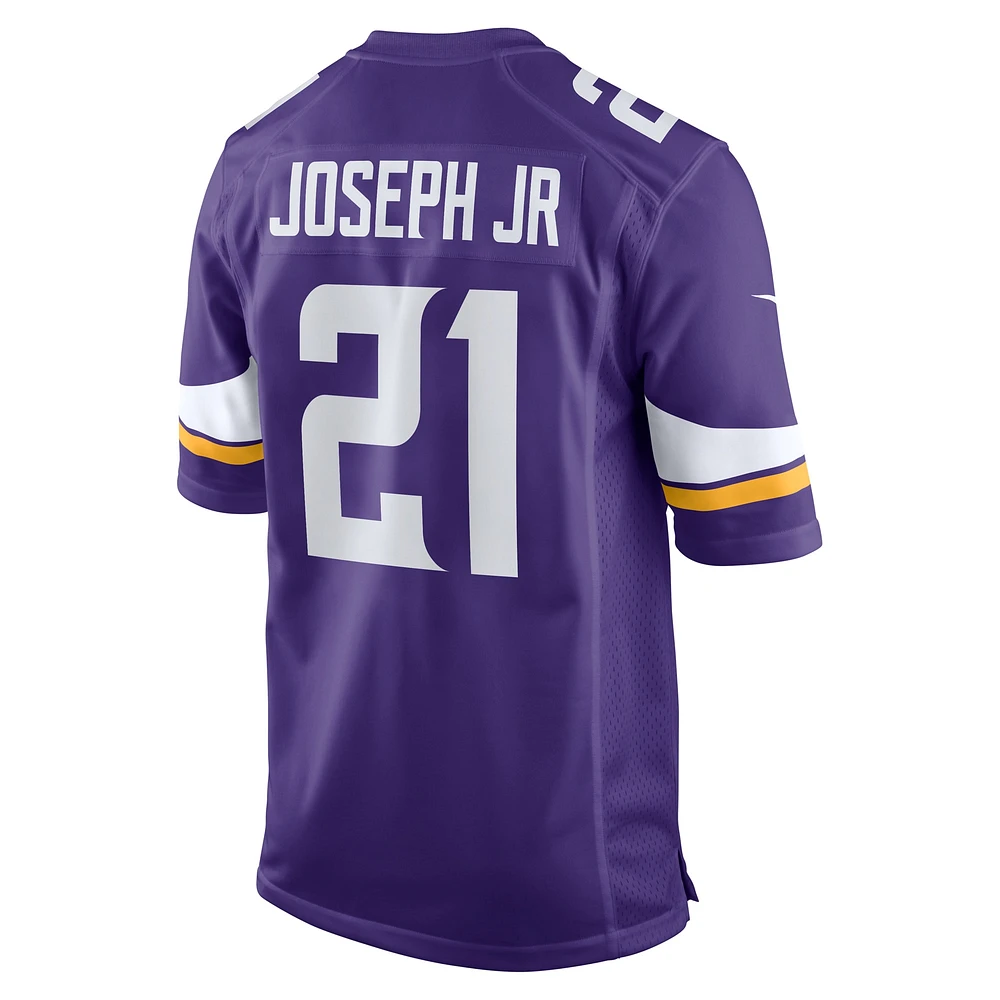 Men's Nike Kelvin Joseph Jr.  Purple Minnesota Vikings Team Game Jersey