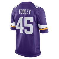 Men's Nike Max Tooley  Purple Minnesota Vikings Team Game Jersey