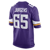 Men's Nike Michael Jurgens  Purple Minnesota Vikings Game Jersey