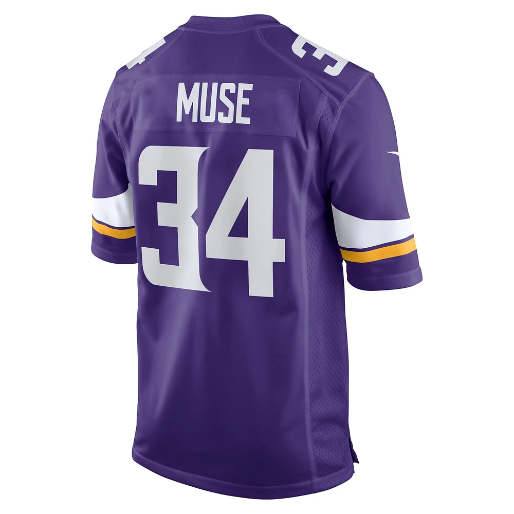 Men's Nike Nick Muse Purple Minnesota Vikings Home Game Player Jersey