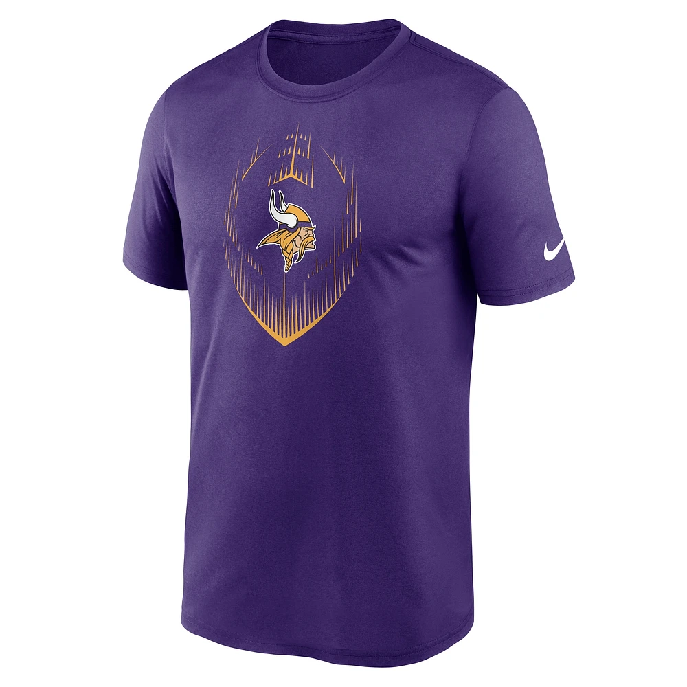 Men's  Nike Purple Minnesota Vikings Big & Tall Blitz Legend Icon T-Shirt
