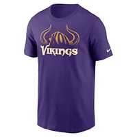 Men's Nike Purple Minnesota Vikings Hometown Collection Helmet T-Shirt