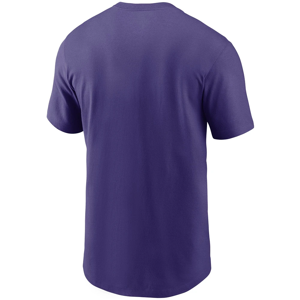 Men's Nike Purple Minnesota Vikings Primary Logo T-Shirt