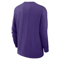 Men's Nike Purple Minnesota Vikings Rewind Heavy Max90 Pocket Long Sleeve T-Shirt