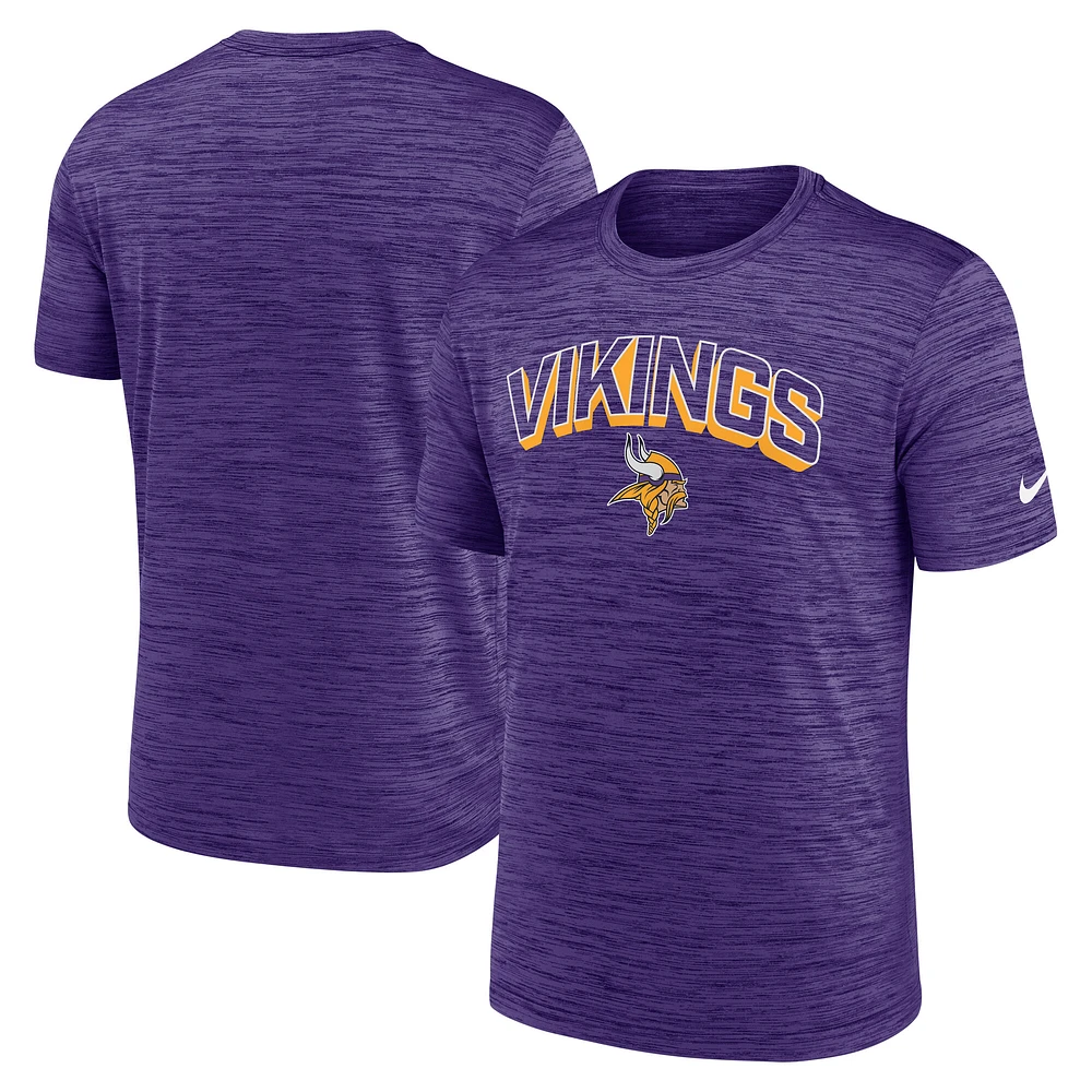 T-shirt Nike Velocity Performance violet pour homme des Minnesota Vikings