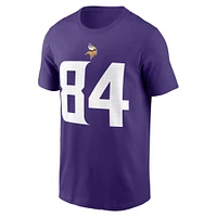 Men's Nike Randy Moss Purple Minnesota Vikings Retired Player Name & Number T-Shirt