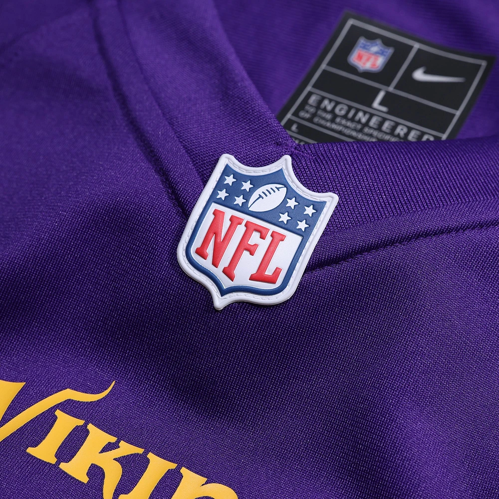 Men's Nike Walter Rouse  Purple Minnesota Vikings Team Game Jersey