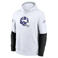 Men's Nike White Minnesota Vikings Alternate Logo Club Pullover Hoodie