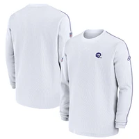 Men's Nike White Minnesota Vikings Alternate Logo Coach Long Sleeve Top