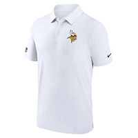 Men's Nike White Minnesota Vikings Sideline Coaches Performance Polo
