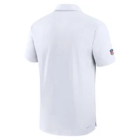 Men's Nike White Minnesota Vikings Sideline Coaches Performance Polo