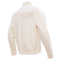 Men's Pro Standard Cream Minnesota Vikings Neutral Full-Zip Jacket