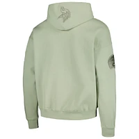 Men's Pro Standard Justin Jefferson Light Green Minnesota Vikings Player Name & Number Pullover Hoodie