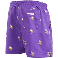 Men's Pro Standard  Purple Minnesota Vikings Allover Print Mini Logo Shorts