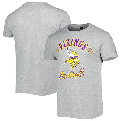 T-shirt Starter gris chiné Minnesota Vikings Prime Time pour homme