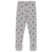 Preschool Heather Gray Minnesota Vikings Long Sleeve T-Shirt and Pants Sleep Set
