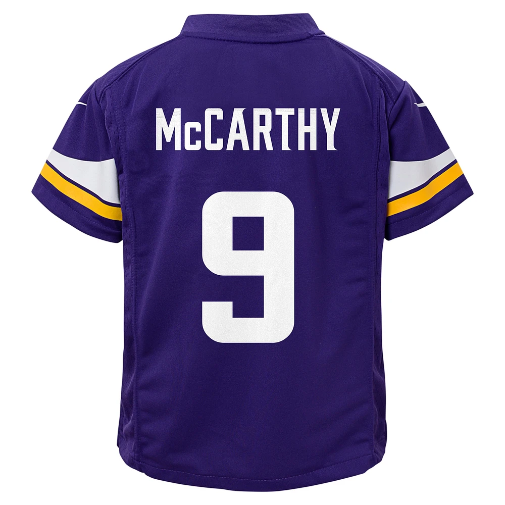 Preschool Nike J.J. McCarthy Purple Minnesota Vikings Player Game Jersey