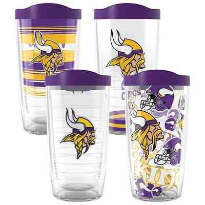 Tervis Minnesota Vikings paquet de quatre 16oz. Ensemble de gobelets classiques