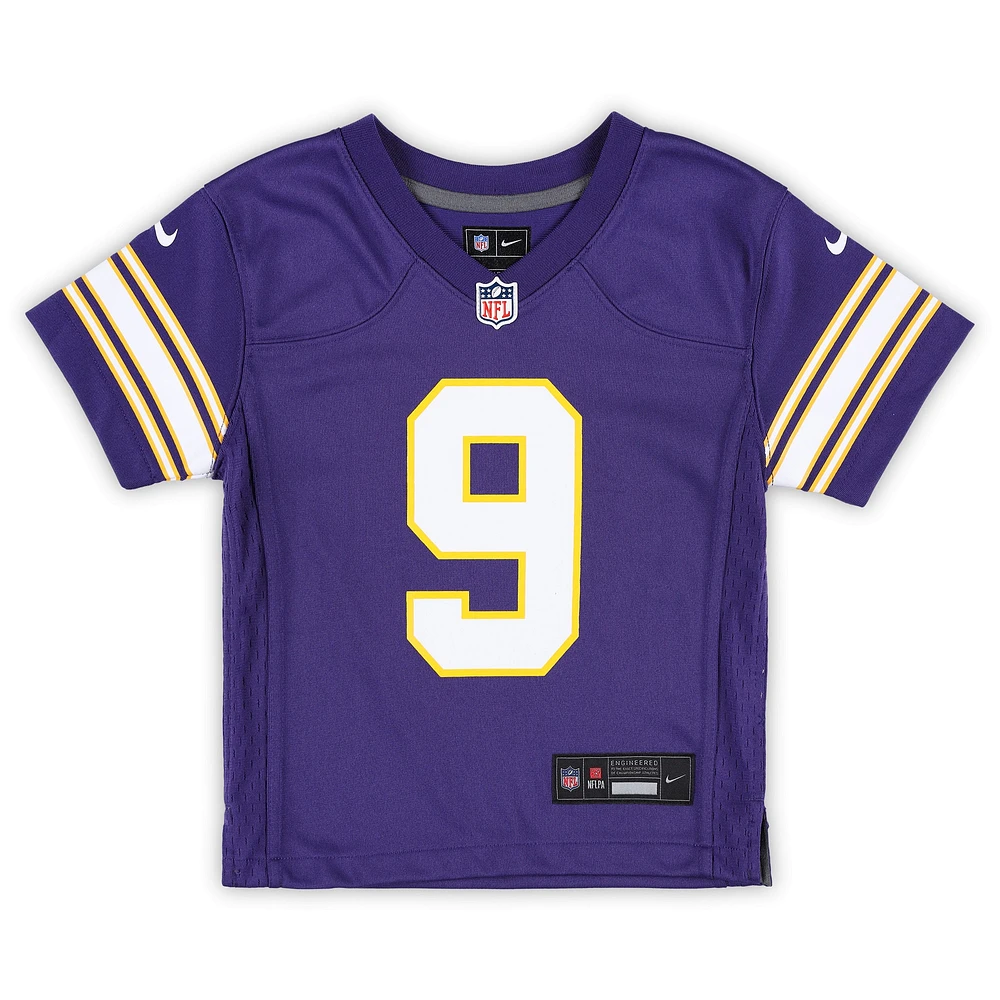 Maillot de jeu classique violet Nike J.J. McCarthy pour tout-petit des Minnesota Vikings