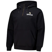 Unisex Dunbrooke  Black Minnesota Vikings Defender Quarter-Zip Hoodie