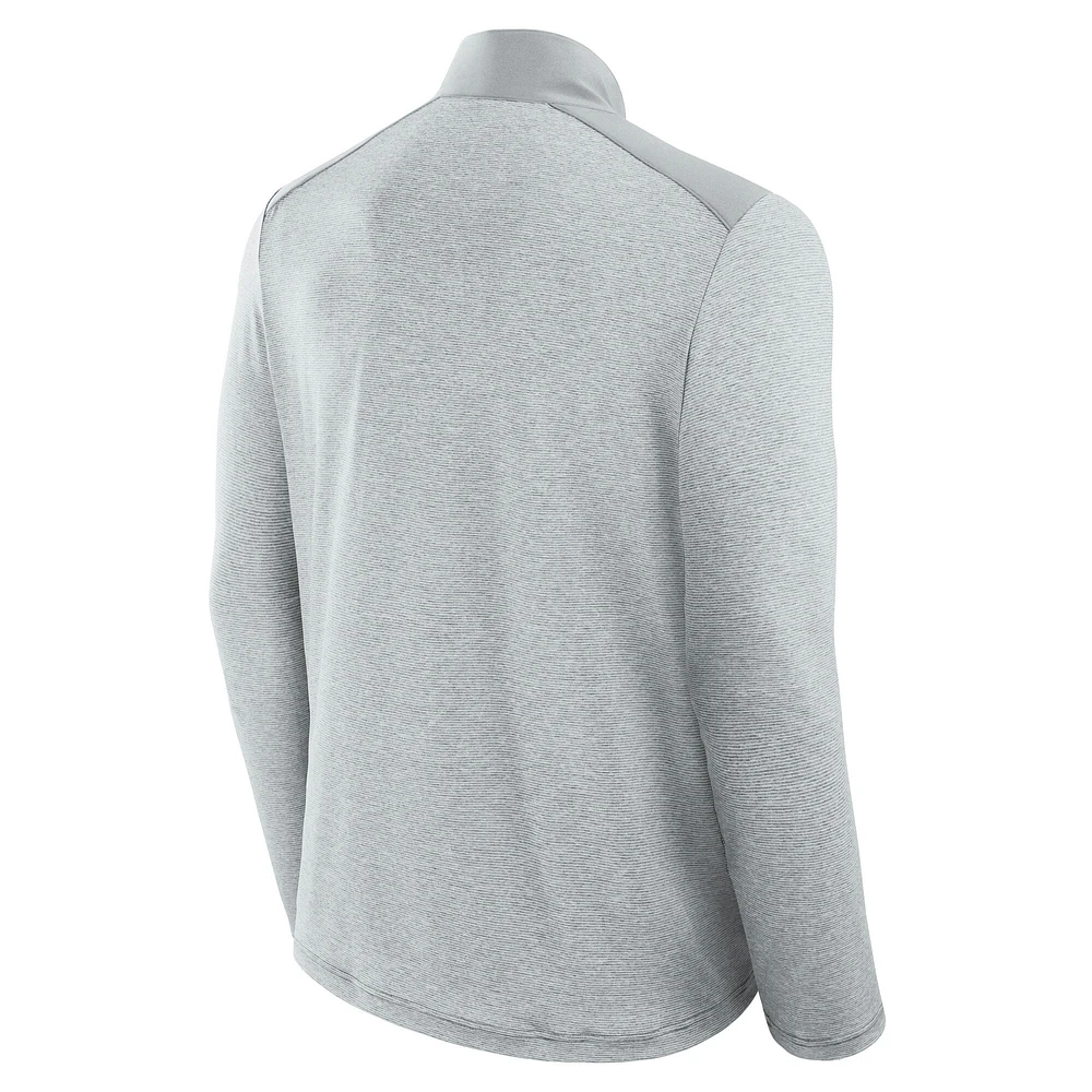 Unisex Fanatics Gray/Heather Gray Minnesota Vikings Front Office Tonal Full-Zip Jacket
