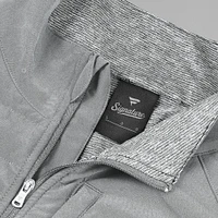 Unisex Fanatics Gray/Heather Gray Minnesota Vikings Front Office Tonal Full-Zip Jacket