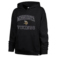 Women's '47  Black Minnesota Vikings Clarity Naomi Pullover Hoodie