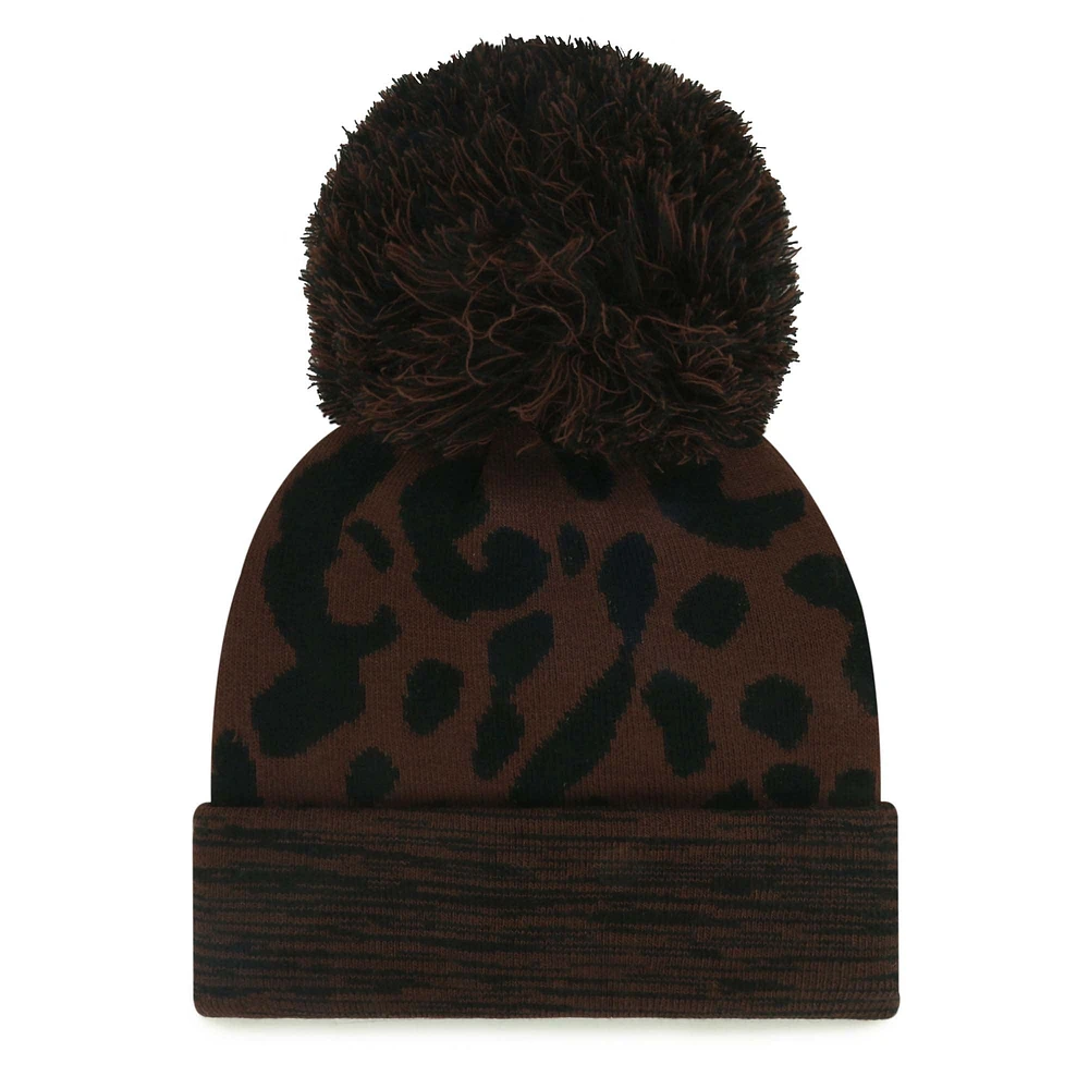 Women's '47 Brown Minnesota Vikings Cacao Cuffed Knit Hat with Pom