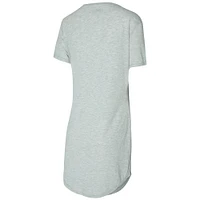 Women's Concepts Sport Gray Minnesota Vikings Petition Knit Notch Neck Nightshirt