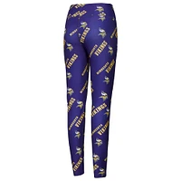Women's Concepts Sport Purple Minnesota Vikings Breakthrough Allover Print Knit Sleep Leggings