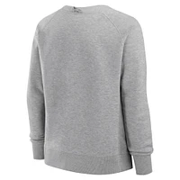 Sweat-shirt en polaire Hit Hard pour femme Fanatics Heather Grey Minnesota Vikings