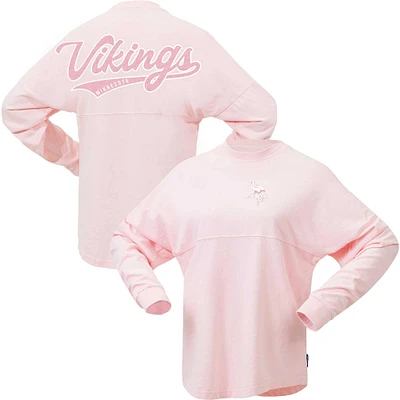 T-shirt rose en jersey Fanatics Minnesota Vikings Millennial Spirit pour femmes